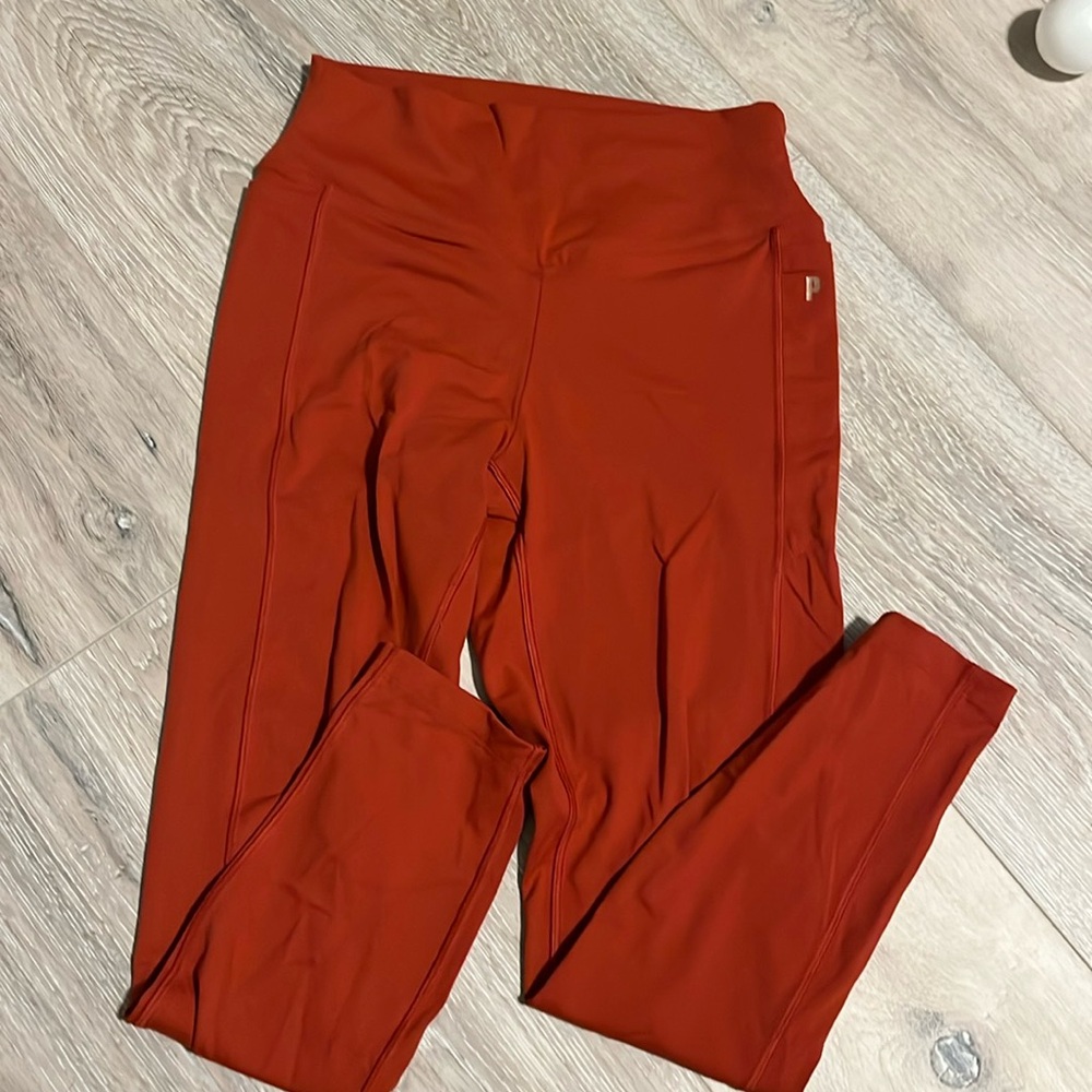 PINK Victoria's Secret Fall Orange Leggings